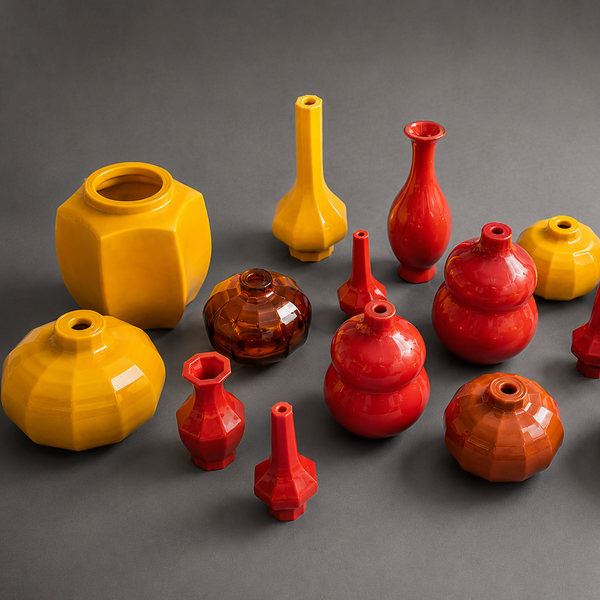 Octagon Pumpkin Vase