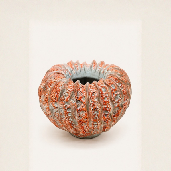 Coral Pumpkin Vase
