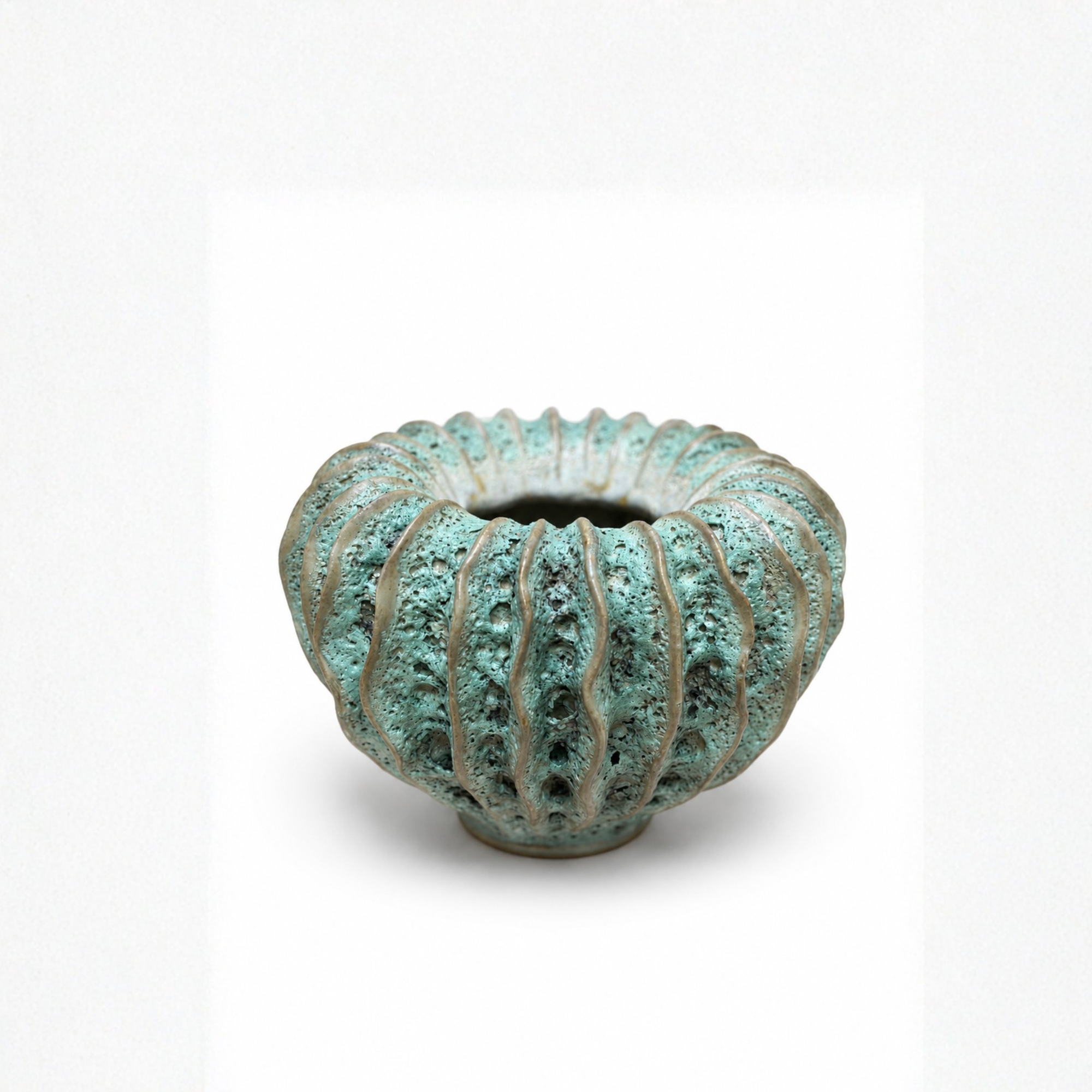Coral Pumpkin Vase