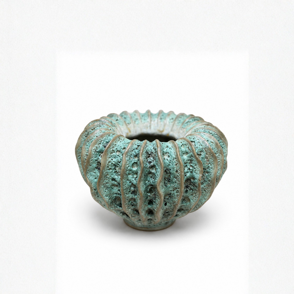 Coral Pumpkin Vase