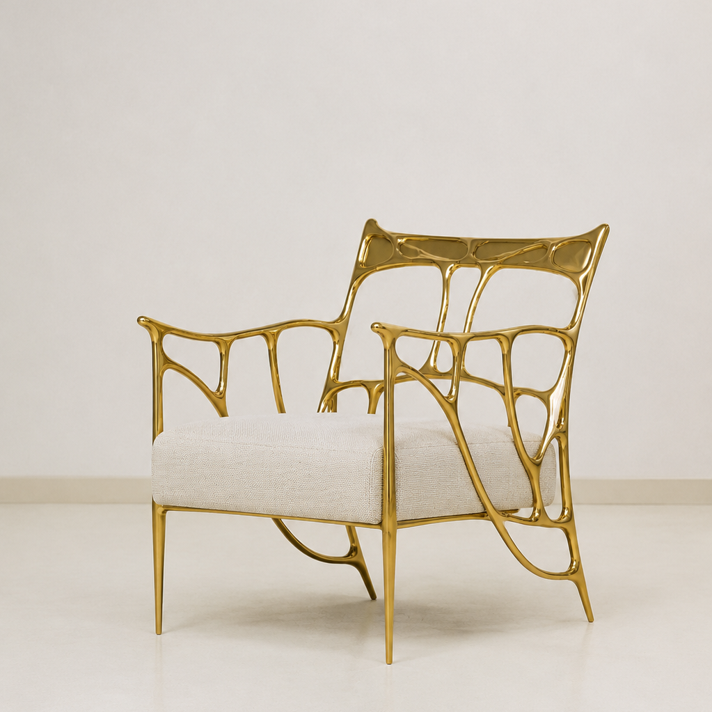 Ink Brass Armchair