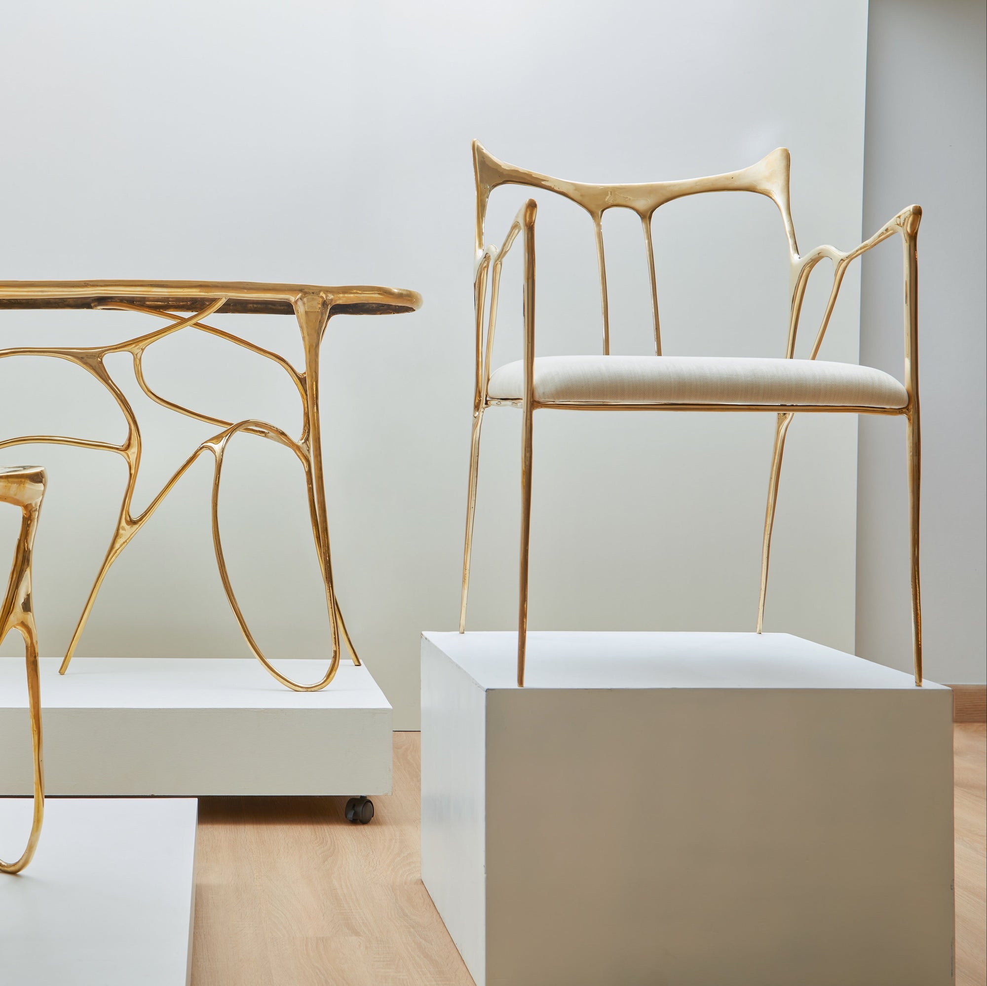 Ink Brass Chair